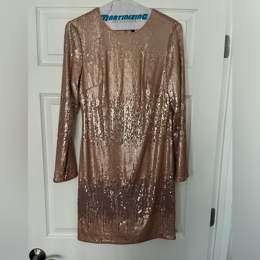 Rose Gold Vince Camuto Party Dress!